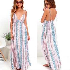 Multicolor Boho Maxi Dress